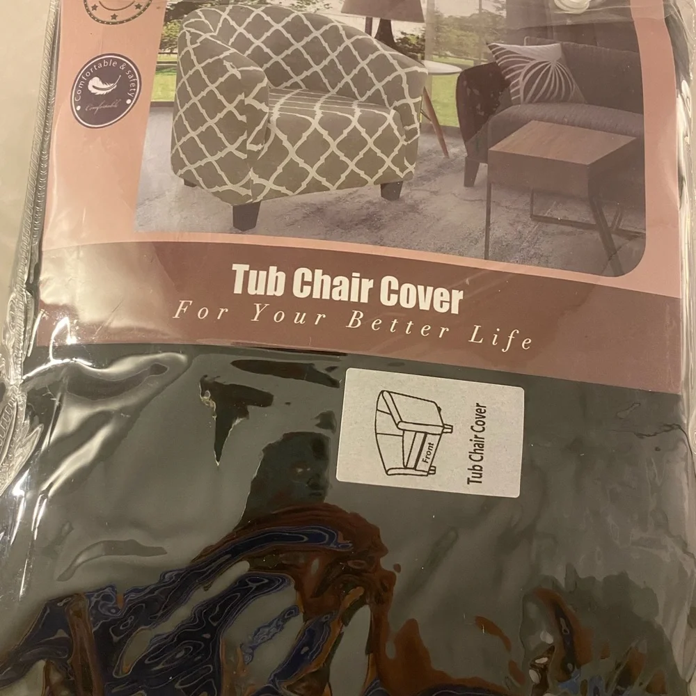 Tub Chair Slip Black